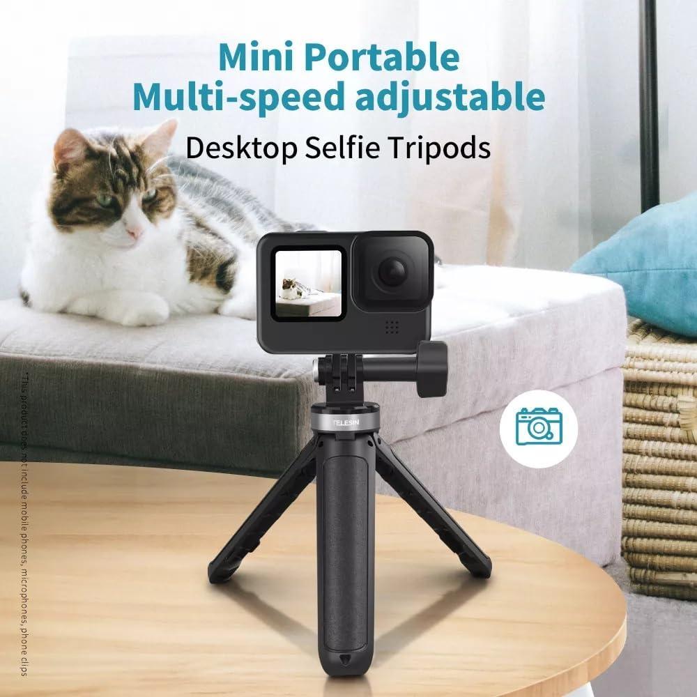 TELESIN Mini Desktop Selfie Stick Tripod For Action Cameras, 21050903